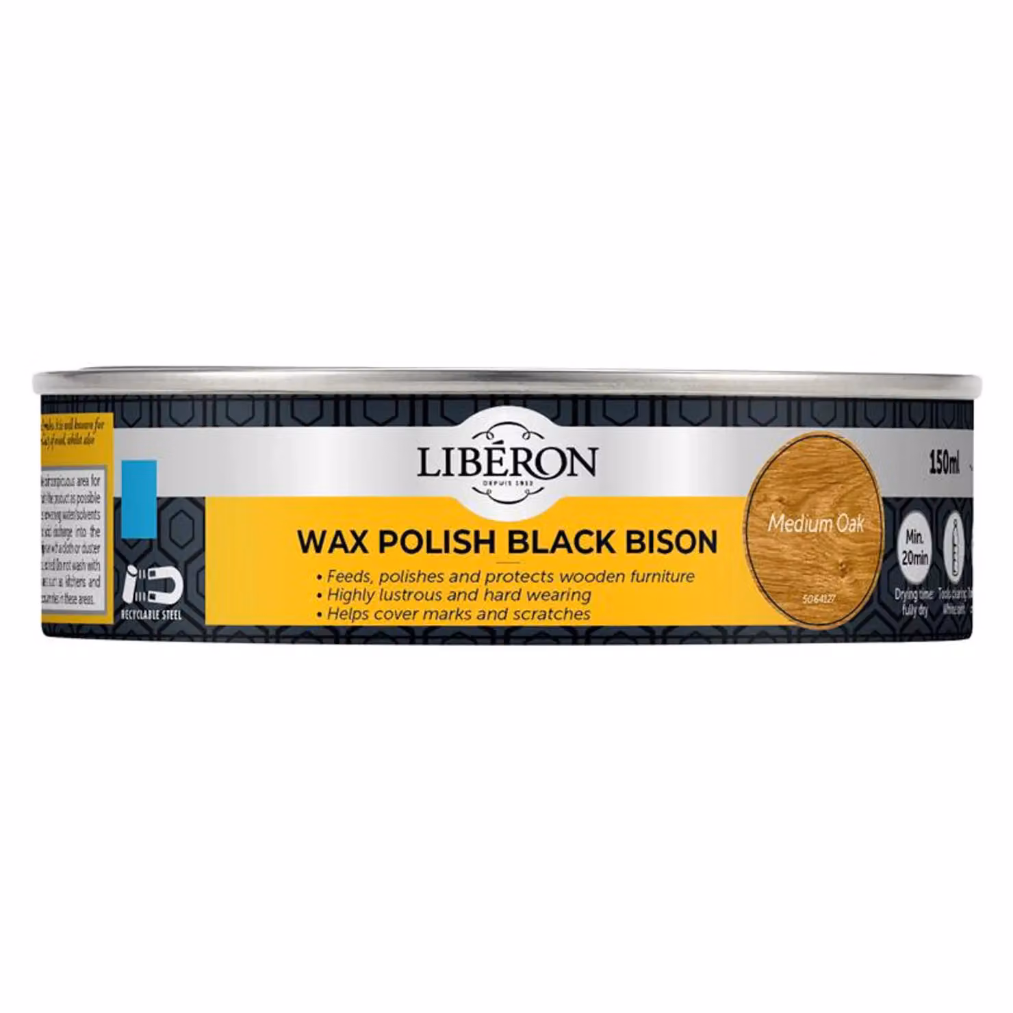 Liberon Black Bison Wax Paste for Wood, Brown, 150ml – 2