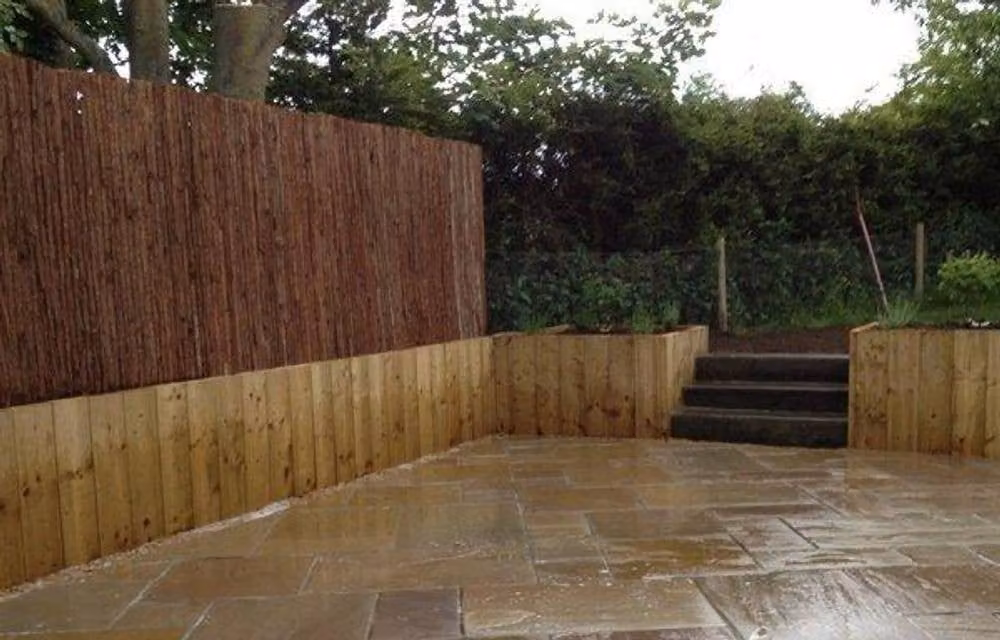 Papillon Bark Natural Wood Fencing Screening Mat in Brown, H 200 cm x W 300 cm – 2