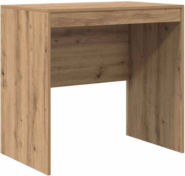 Berkfield Home Artisan Oak Writing Desk in Brown, W/D/H: 80 x 50 x 76 cm – 1