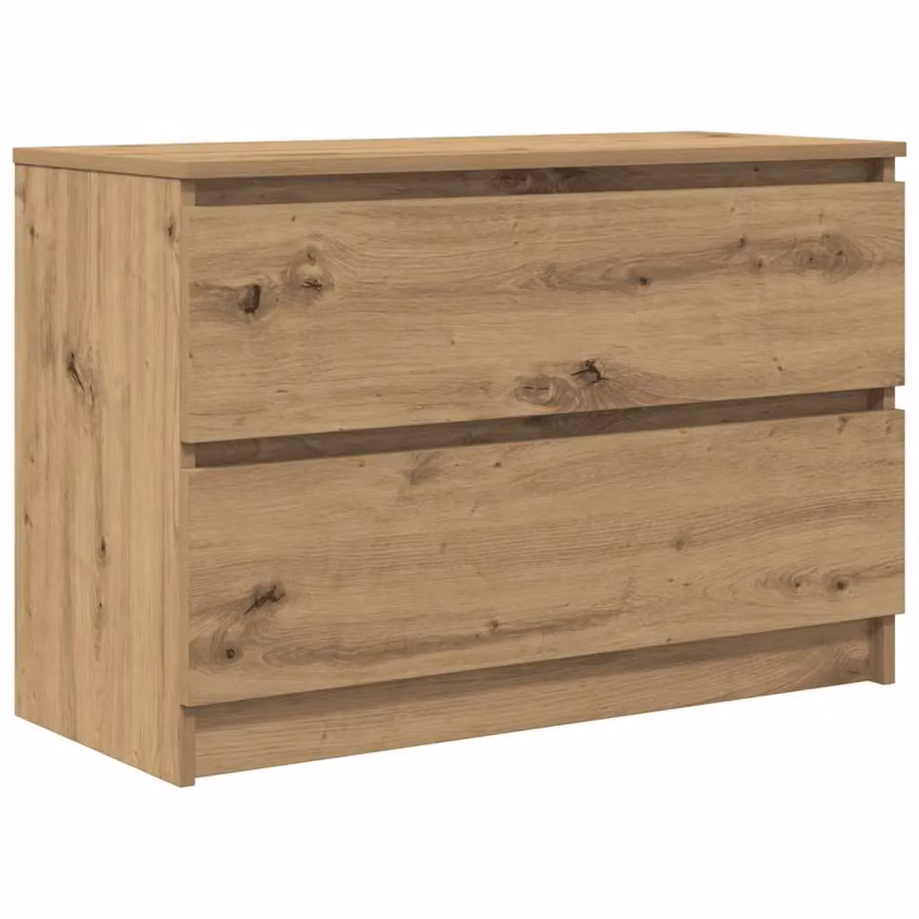 Berkfield Home Artisan Oak TV Cabinet in Brown, W/D/H: 80 x 35 x 54 cm – 2