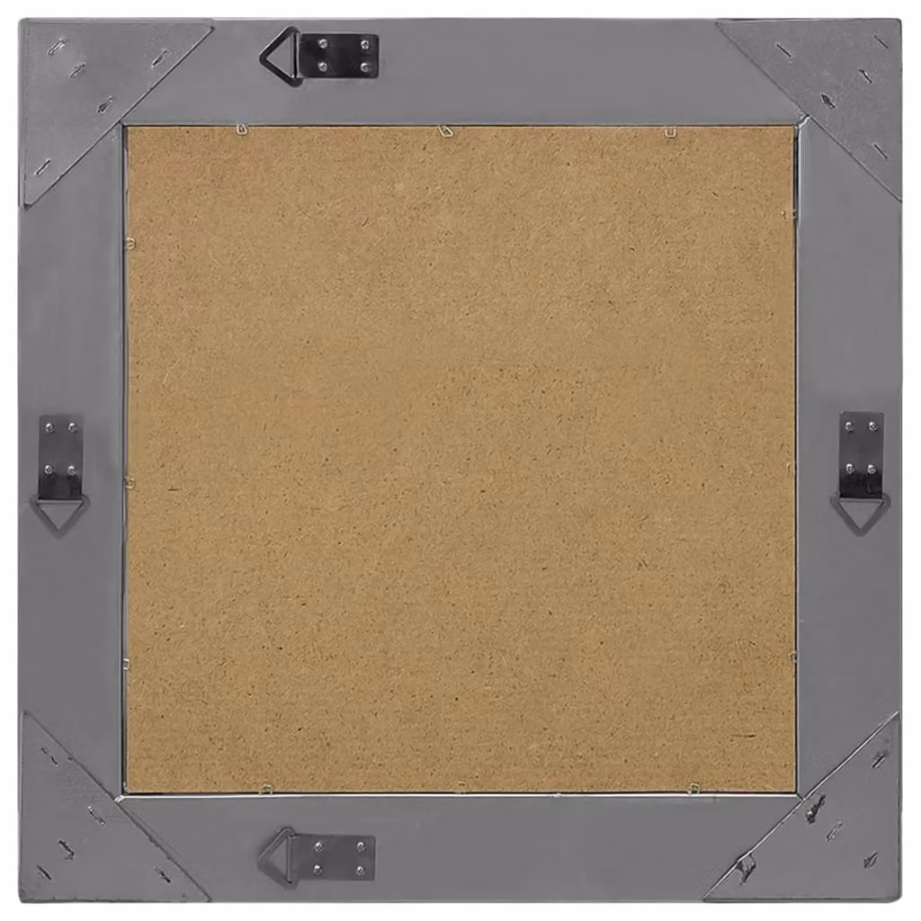 Berkfield Home Antique Baroque Style Square Wall Mirror, Black, W/H: 50 x 50 cm – 3