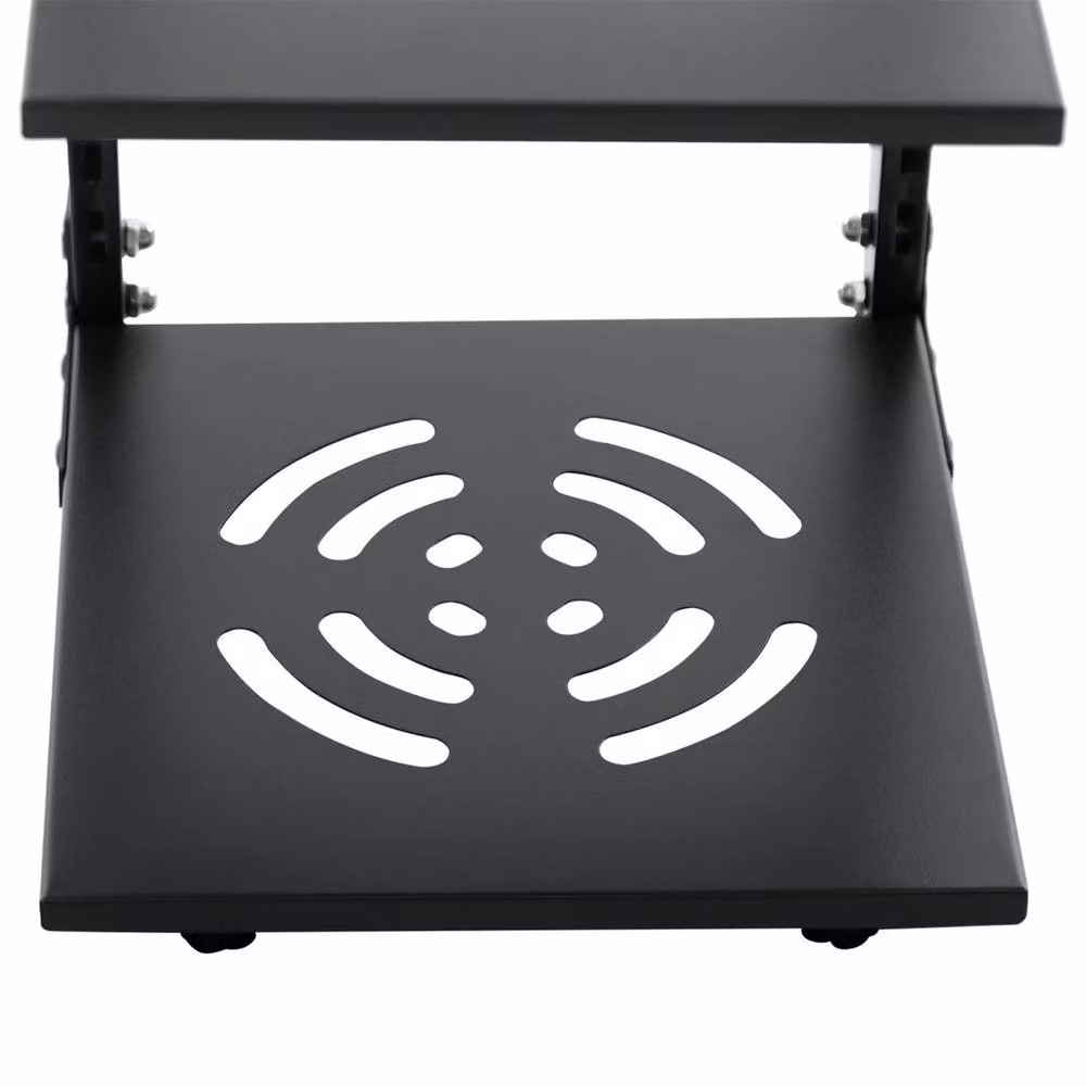 VOGREX 3-Tier Metal Kitchen Countertop Pot Storage Organizer Rack in Black – 3