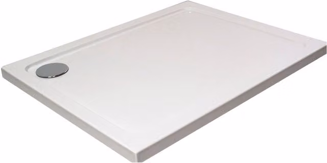 Balterley White Rectangular Stone Resin Premium Corner Shower Tray BETTR91080