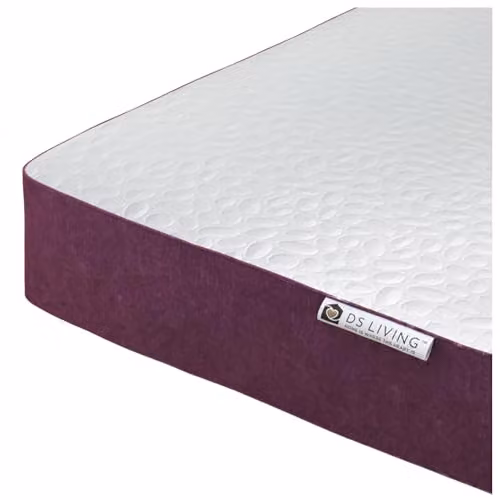 DS Living Reve Ruby 5-Layer Luxury Gel-Flex Memory Foam Mattress, Red, W/D/H: 135 x 190 x 25.4 cm