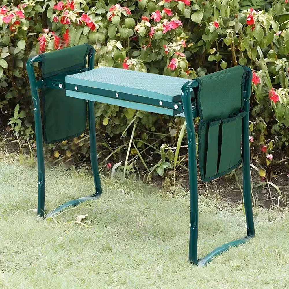 KORVIXA Foldable Garden Kneeler Stool and Kneeling Chair in Green – 3
