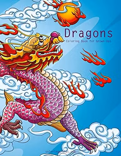 Dragons Coloring Book for Grown-Ups Volume 1 by Createspace, Multicolour