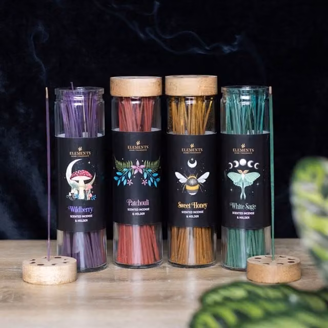 KDMK Set of 20 Multicolour Fruity and Floral Tabletop Incense Sticks