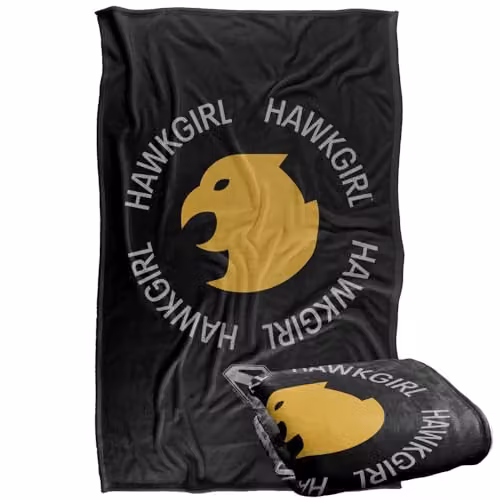 Warner Bros. Superman 2025 Hawkgirl Icon Silky Touch Super Soft Fleece Throw Blanket, Multicolour, W: 91 cm, D: 147 cm – 1