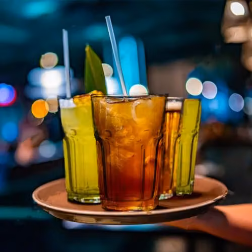 Orsina Set of 4 Geometric Transparent Glass Tumblers, 360ml – 4