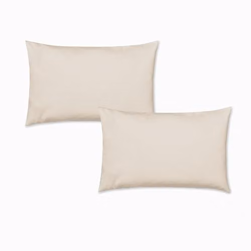 Catherine Lansfield Brushed Cotton Flannelette Pillowcase Pair, Beige, W/H: 50 x 75 cm – 2