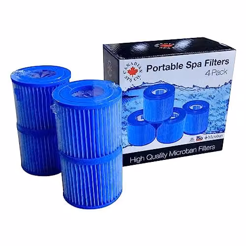 Canadian Spa Company Portable Filter Set, 4 Pack, Blue – 1