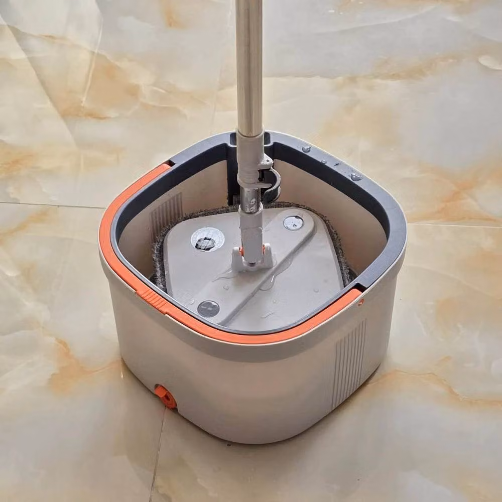 PAWNORA Microfibre Mop and Bucket Set with Wringer in Grey – 2