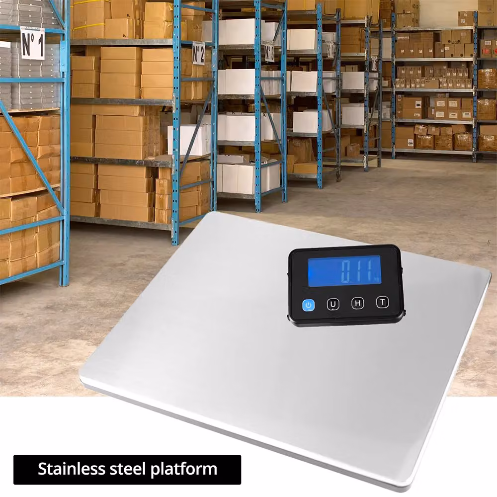 VOGREX Heavy Duty Digital Postal Scales with 200kg Capacity in Silver – 2