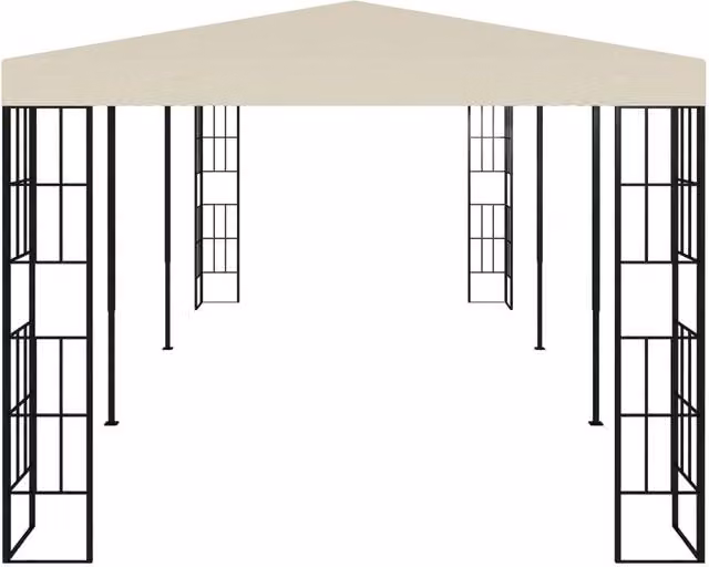 Berkfield Home Modern Gazebo in Beige, W: 600 cm, D: 300 cm, H: 260 cm
