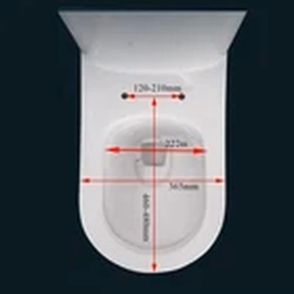 EONLION D-Shaped White Plastic Toilet Seat with Soft Close and Quick Release Functions – 2
