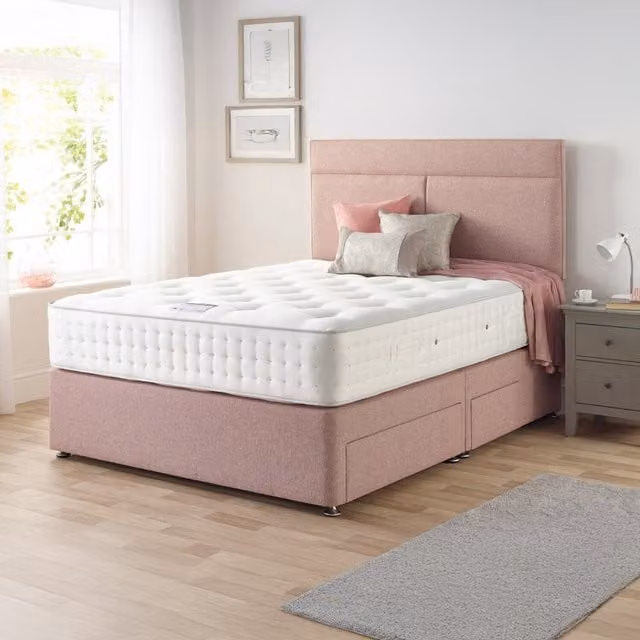 Relyon Prairie 1000 Pocket Mattress, White, W/D/H: 90 x 190 cm