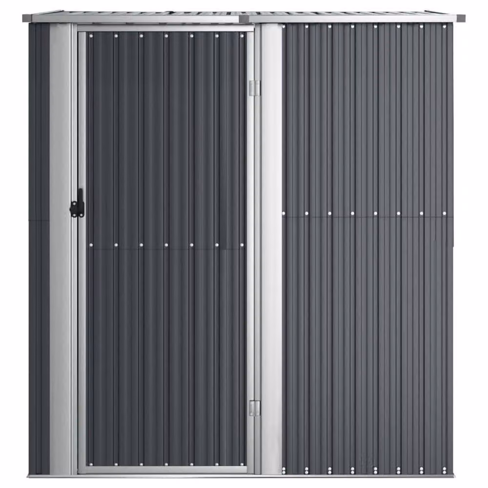 Berkfield Home Anthracite Pent Garden Shed in Galvanised Steel, W/D/H: 180.5 x 97 x 209.5 cm – 3