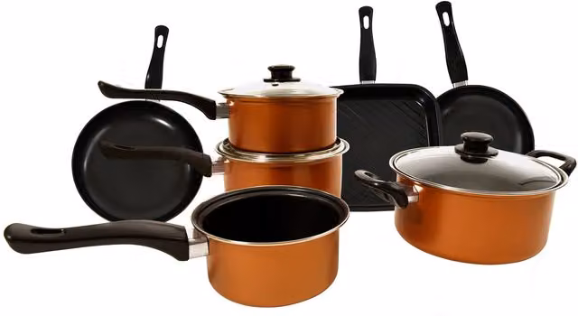 Carter & Clay 10 Piece Non-Stick Copper Cookware Pots and Pans Set – 2