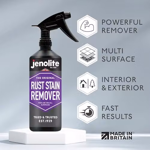 JENOLITE Multi-Surface Rust Stain Remover for Interior and Exterior Use, 500ml – 2