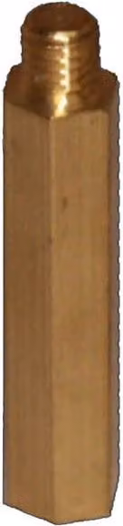 Coppa Gutta Copper and Zinc Gutter Extension for Downpipe Clip in Bronze or Gold, 5 cm