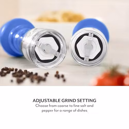 Sur La Table Colour Me Happy Collection Ceramic Salt and Pepper Mill Set in Blue – 4