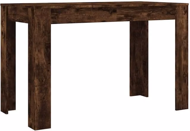 Berkfield Home Rectangular Dining Table in Smoked Oak Brown, W/D/H: 120 x 60 x 76 cm – 1