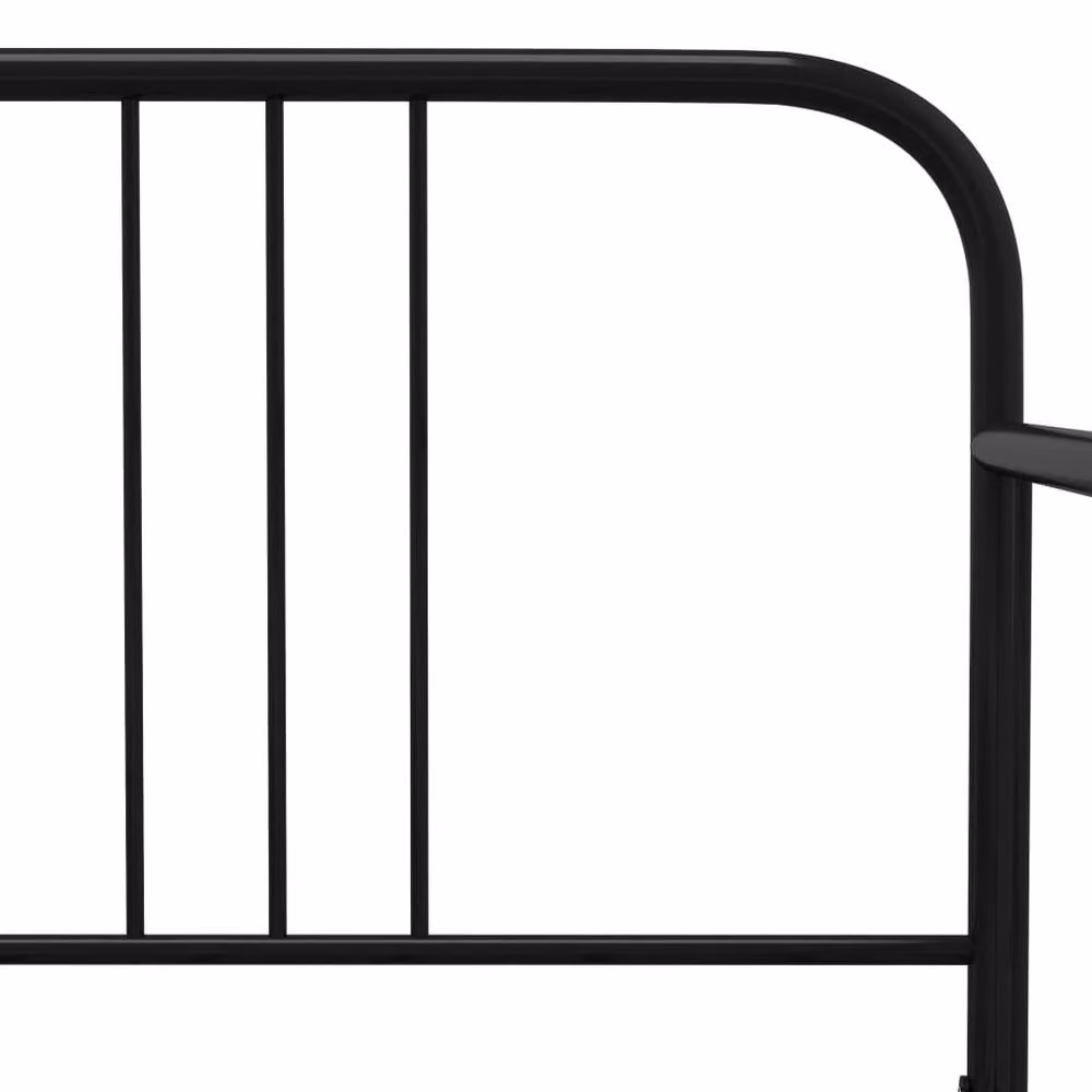 Berkfield Home Black Metal Pull-out Sofa Bed Frame W: 90 cm, D: 200 cm – 4