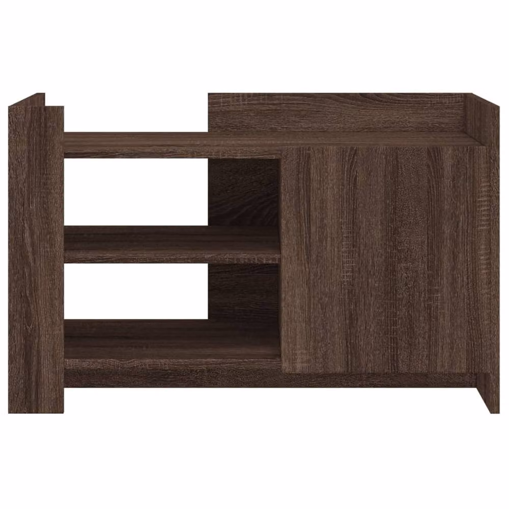 Berkfield Home Brown Oak Coffee Table, W/D/H: 80 x 50 x 50 cm – 4