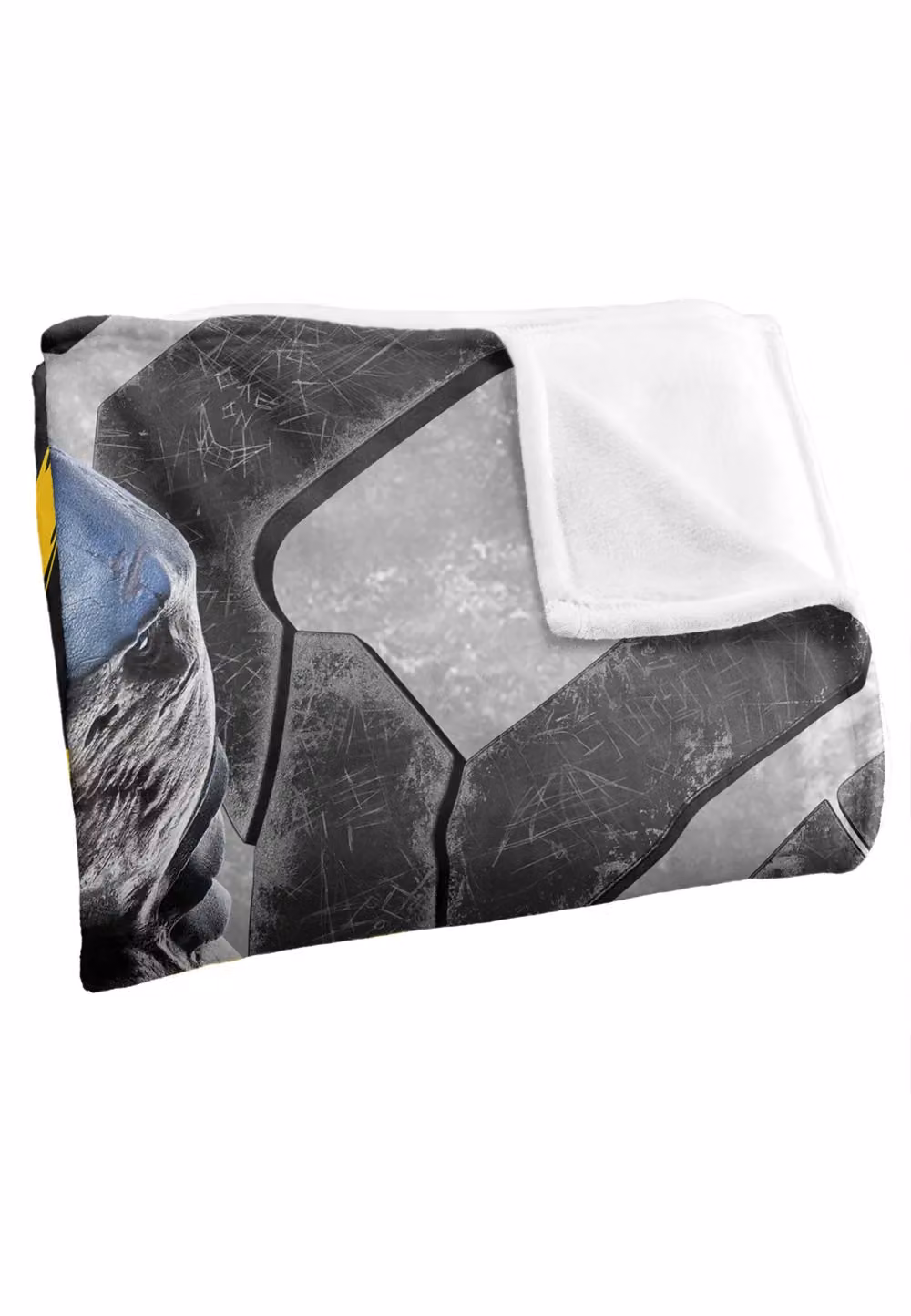 LOGOVISION Suicide Squad Kill The Justice League King Shark Silk Touch Blanket, White/Multicolour, W: 152 cm, D: 127 cm – 3