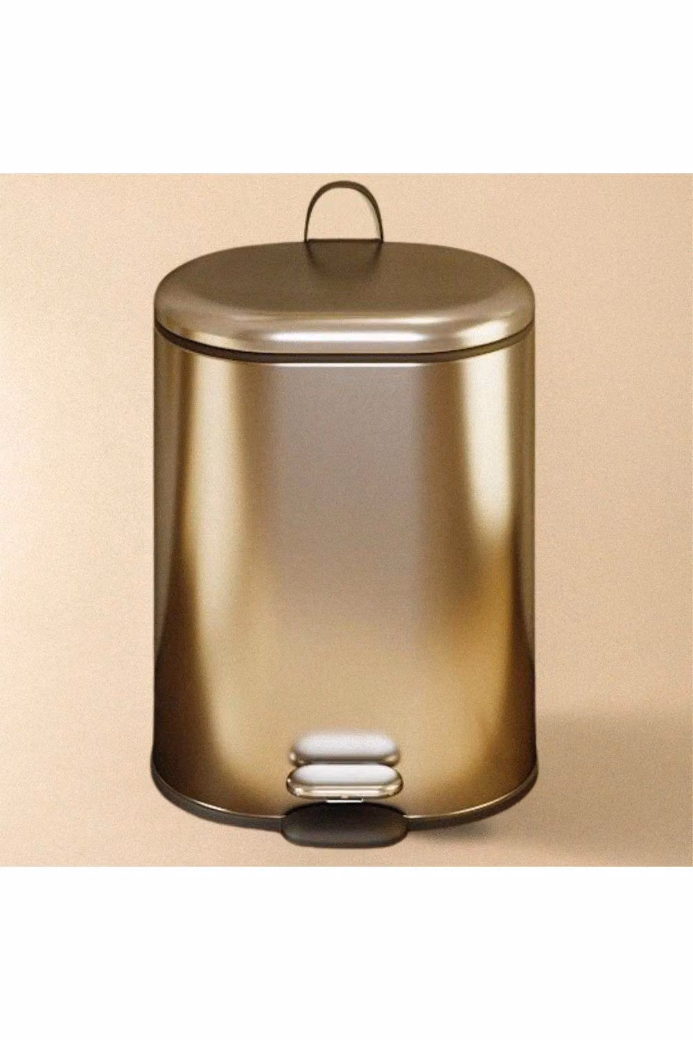 Cosmic Essentials Collection Silver 6L Pedal Bathroom Bin with Removable Inner Bucket and Soft Close Mechanism – 2