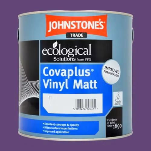 Johnstone's Covaplus Matt Dispersion Paint in Blackcurrant Magic, 2.5l – 2
