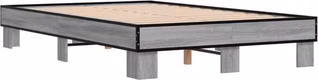 Berkfield Home Durable Small Double Bed Frame with Drawers, Grey, W/D/H: 120 x 200 cm – 1