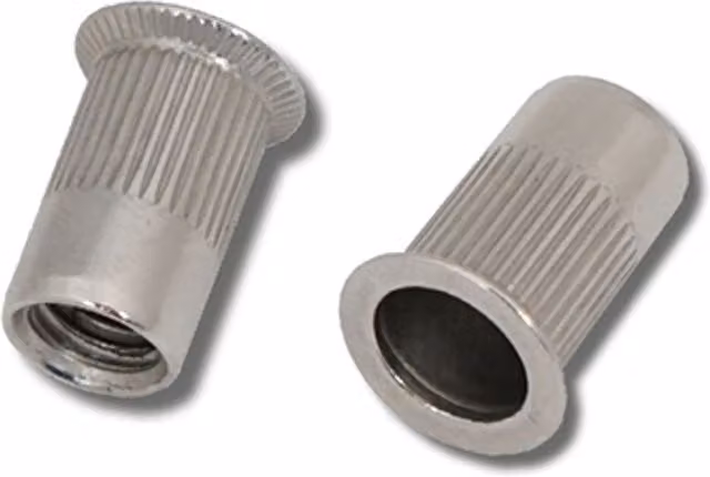 JRP M6 x 15.5 A2 Stainless Steel Rivet Nuts, Grey, JRPRNSSCH0640