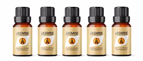 Aroma Energy Jasmine Dilute Essential Oil, 50ml (5 x 10ml Bottles), Transparent – 1