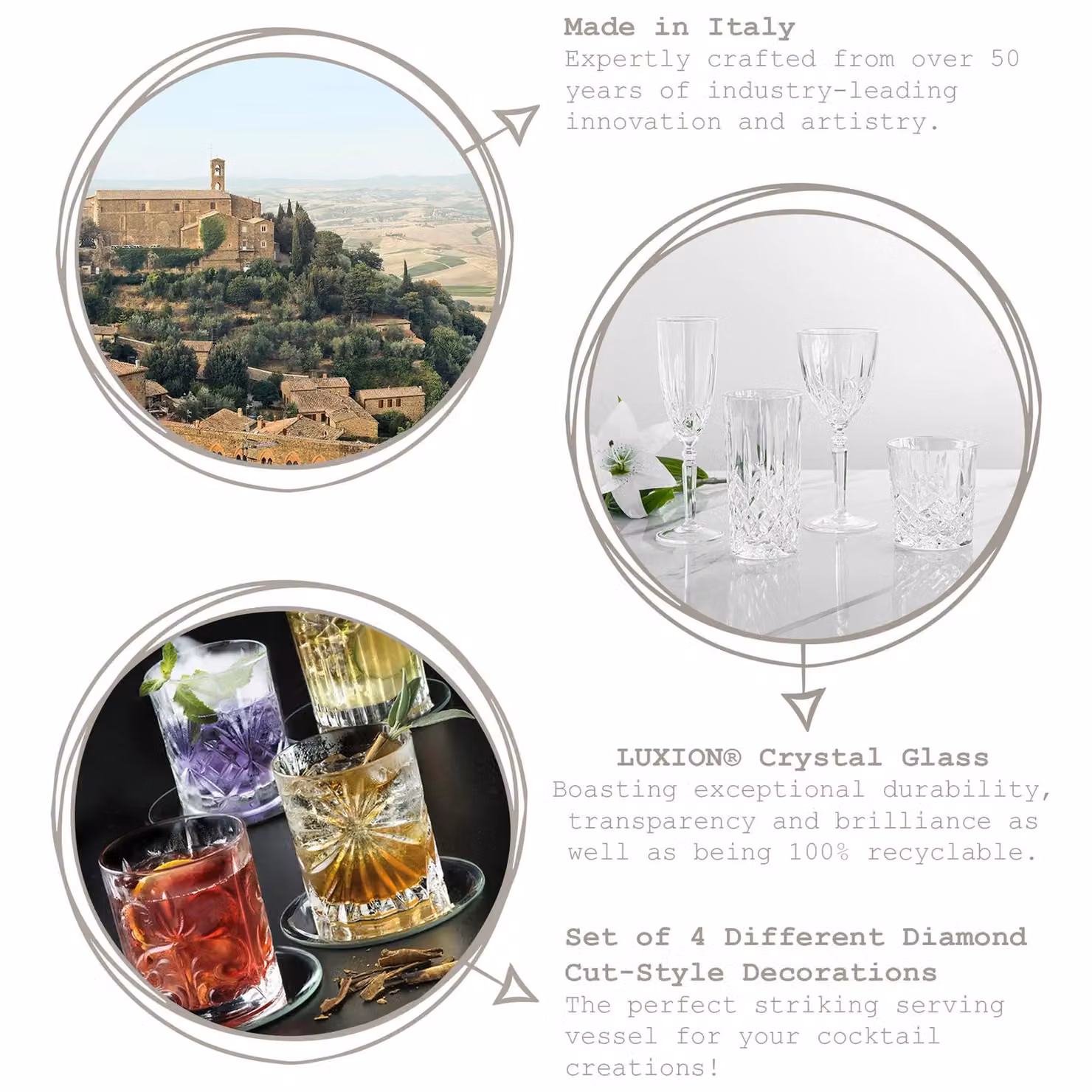RCR Crystal 8 Piece Mixology Highball Tumbler Glass Set, 370ml, Transparent, Pack of 2 – 2