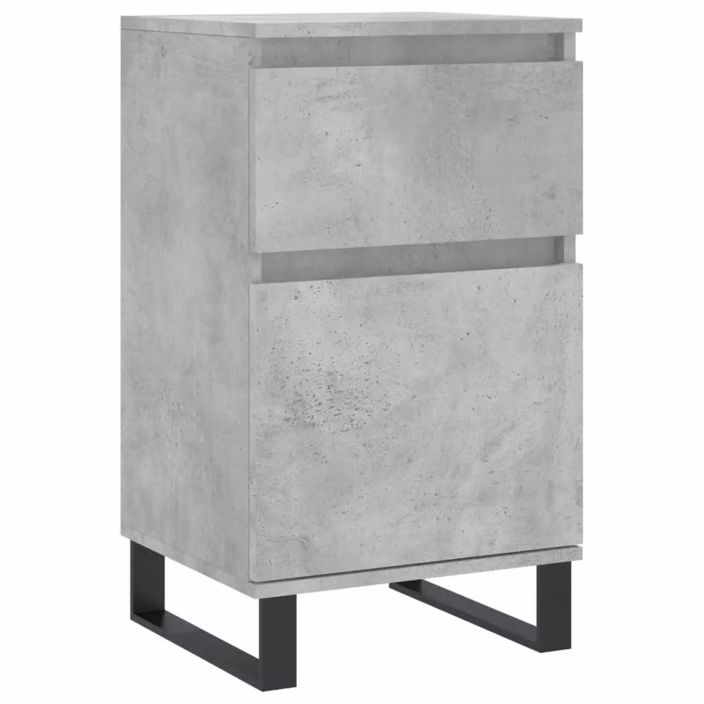 Berkfield Home Industrial Sideboard in Concrete Grey, W/D/H: 40 x 35 x 70 cm – 2