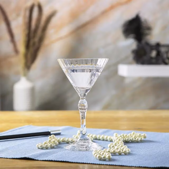 Bormioli Rocco America 20s Cocktail Martini Glasses, 155ml, Clear, Set of 6