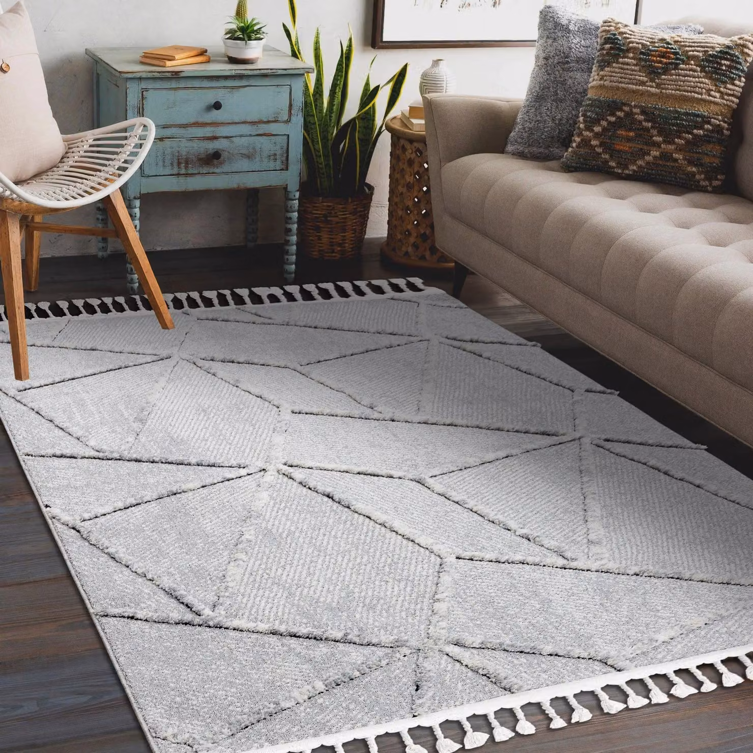RugsX Sevilla Moroccan Style Grey Rug, W: 240 cm, D: 330 cm – 2