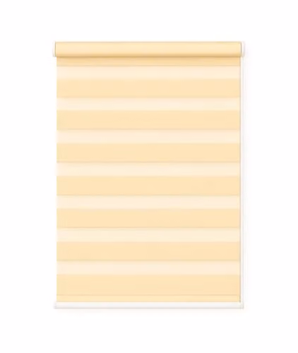 New Edge Blinds Natural Day & Night Zebra Roller Blind, Beige, W: 85 cm, H: 165 cm