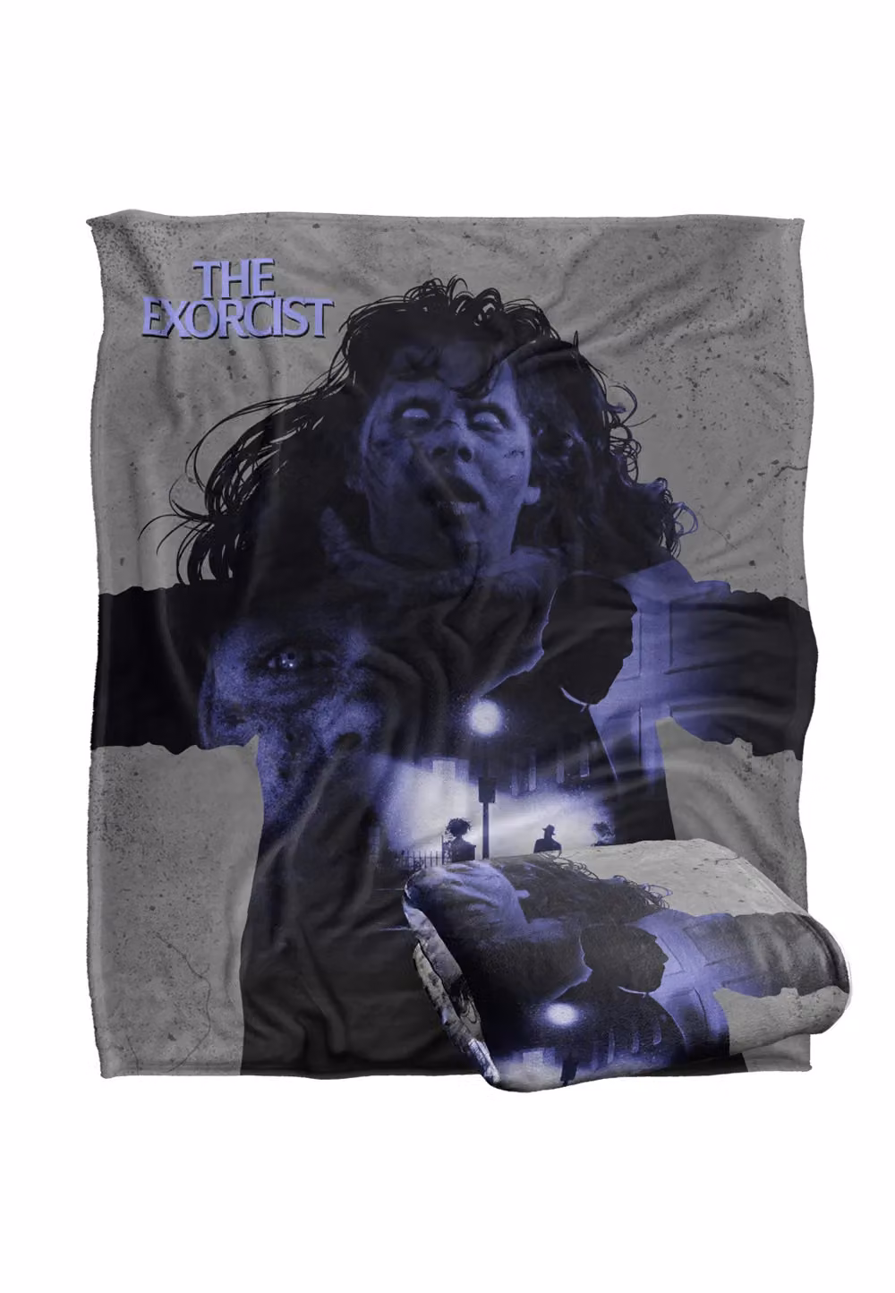 Warner Brothers The Exorcist Silky Touch Super Soft Throw Blanket in White, W/D: 152 x 127 cm – 2