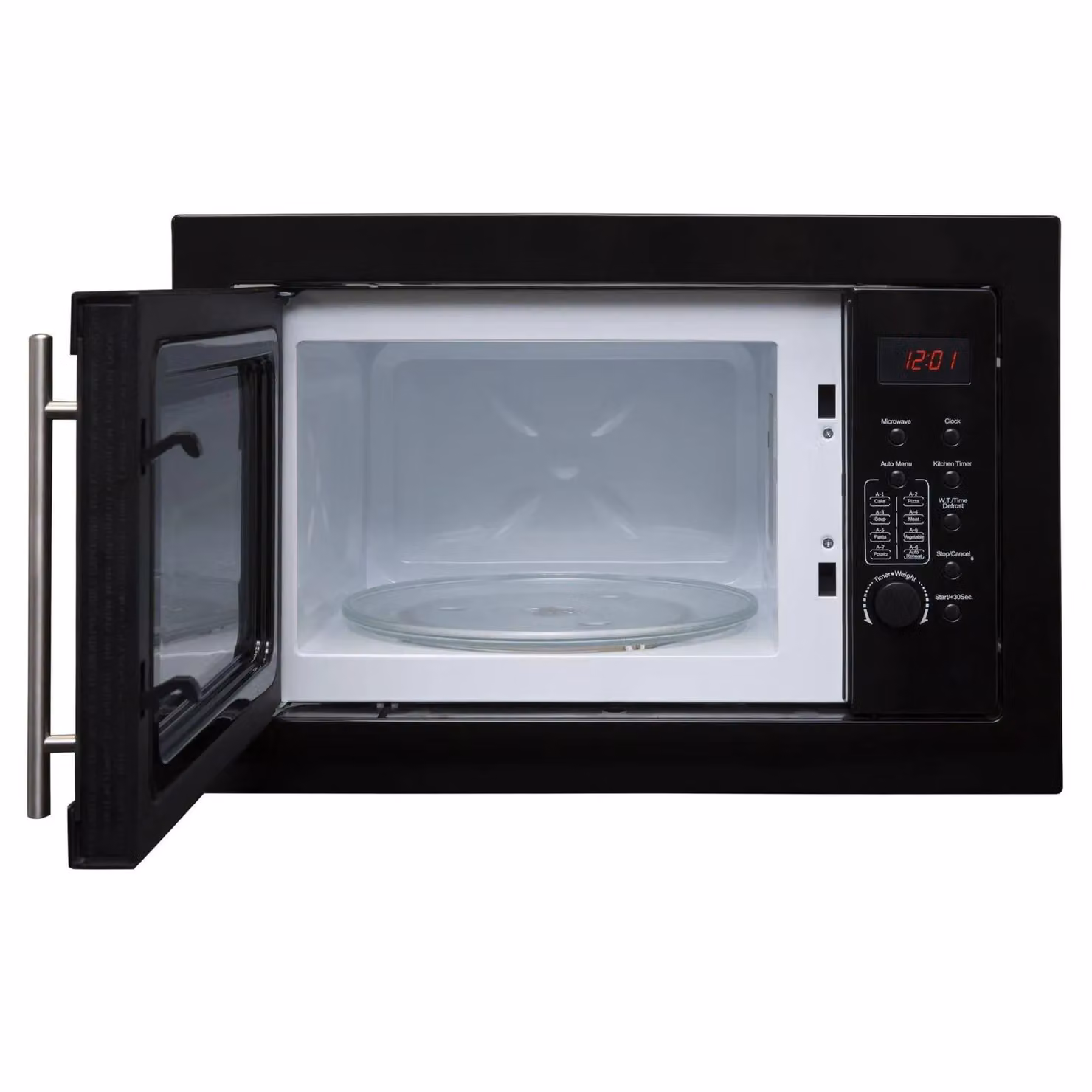 SIA BIM20BL Black 20L Integrated Built-in Solo Microwave Oven with Digital Timer and Child Lock – 4