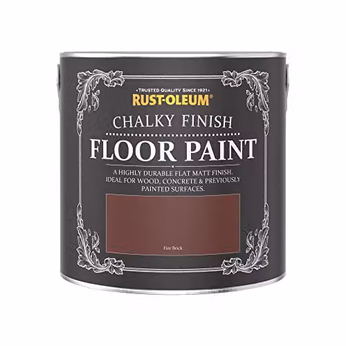 Rust-Oleum Red Scratch-Proof Floor Paint in Matt Finish - Fire Brick 2.5L – 3