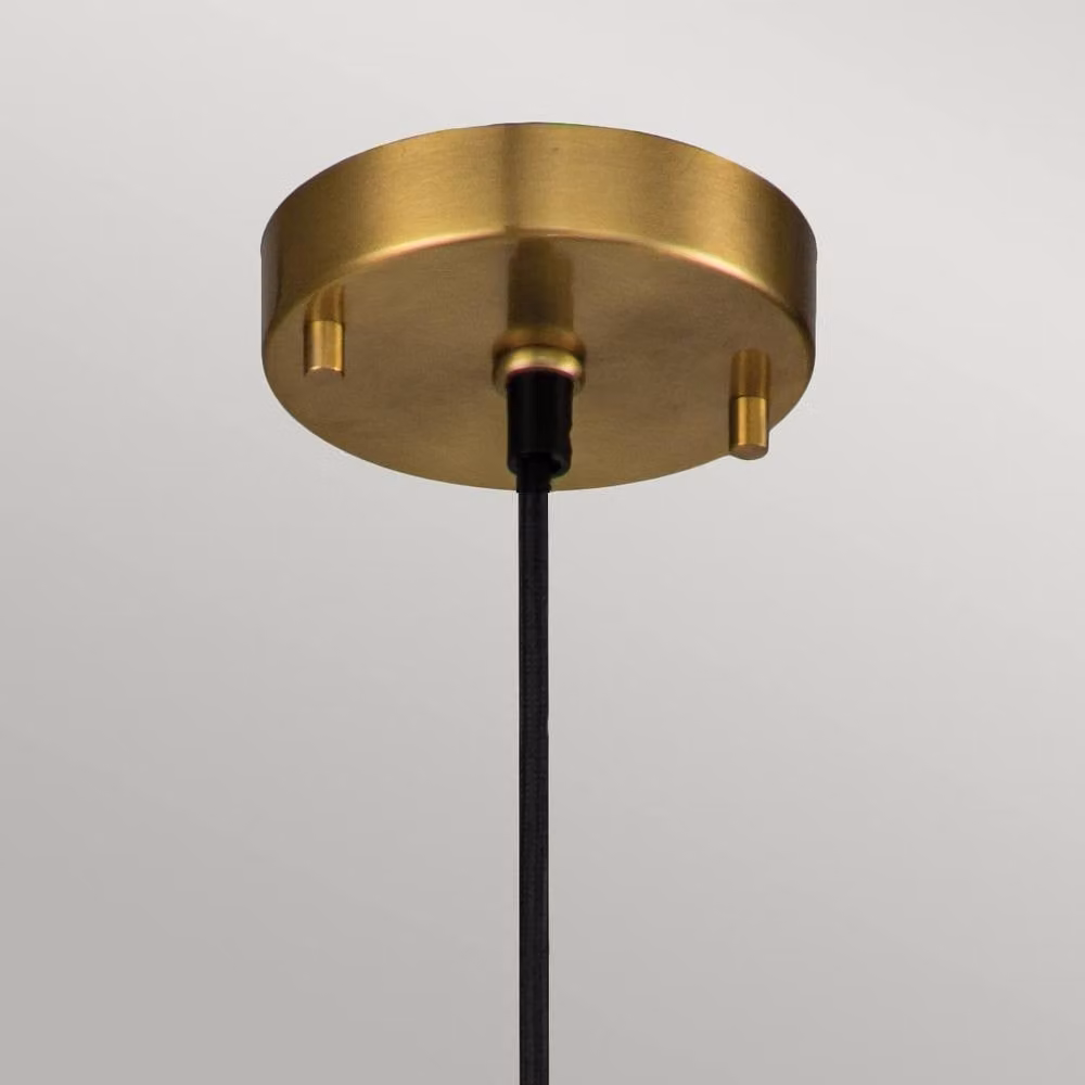 Netlighting Etoile Dome Pendant Ceiling Light in Aged Brass and Gold Leaf – 2
