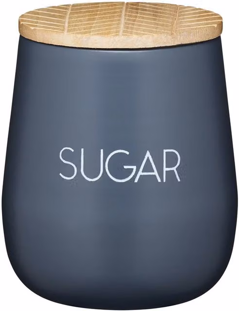 KitchenCraft Serenity Geometric Airtight Sugar Canister in Grey