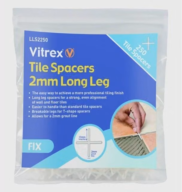 Vitrex Long Leg Tile Spacers in White