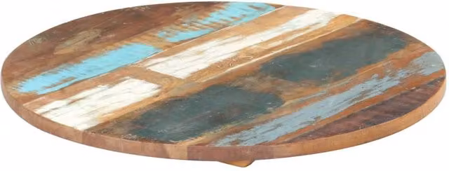 Berkfield Home Round Solid Reclaimed Wood Table Top, Multicolour, Diameter: 40 cm