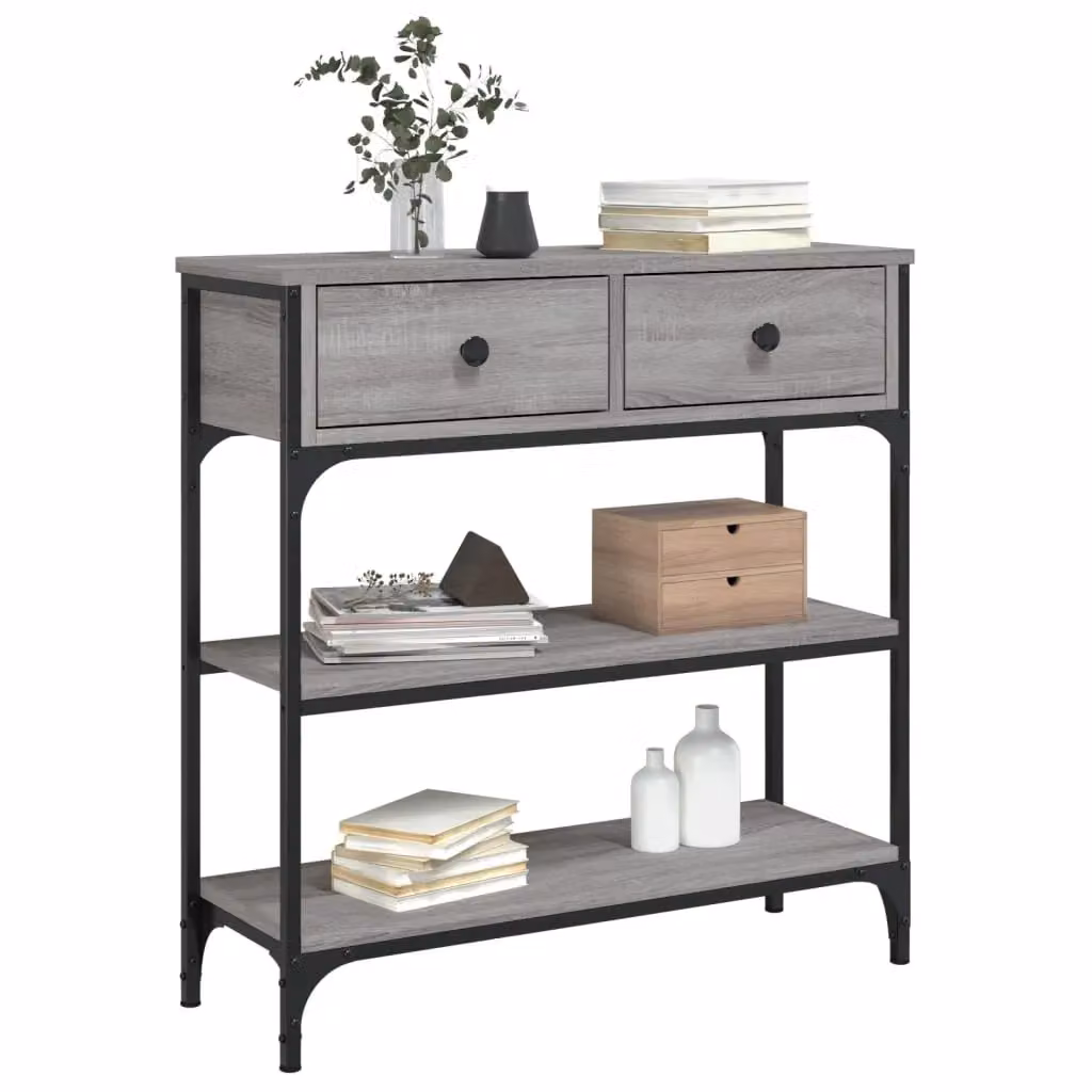Berkfield Home Grey Sonoma Console Table, W/D/H: 72.5 x 25 x 75 cm – 3
