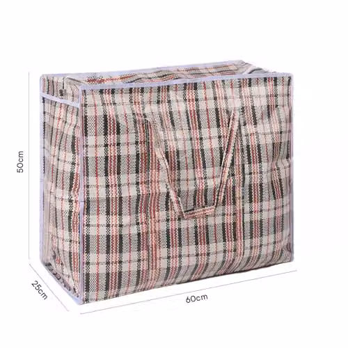 OHS Set of 10 Extra Large Laundry and Storage Bags with Zips and Handles, Grey – 6