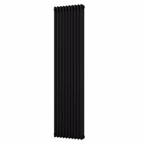 UK Radiators Alpha Black 3 Column Vertical Traditional Cast-Iron Style Radiator, H: 180 cm, W: 46.5 cm – 2