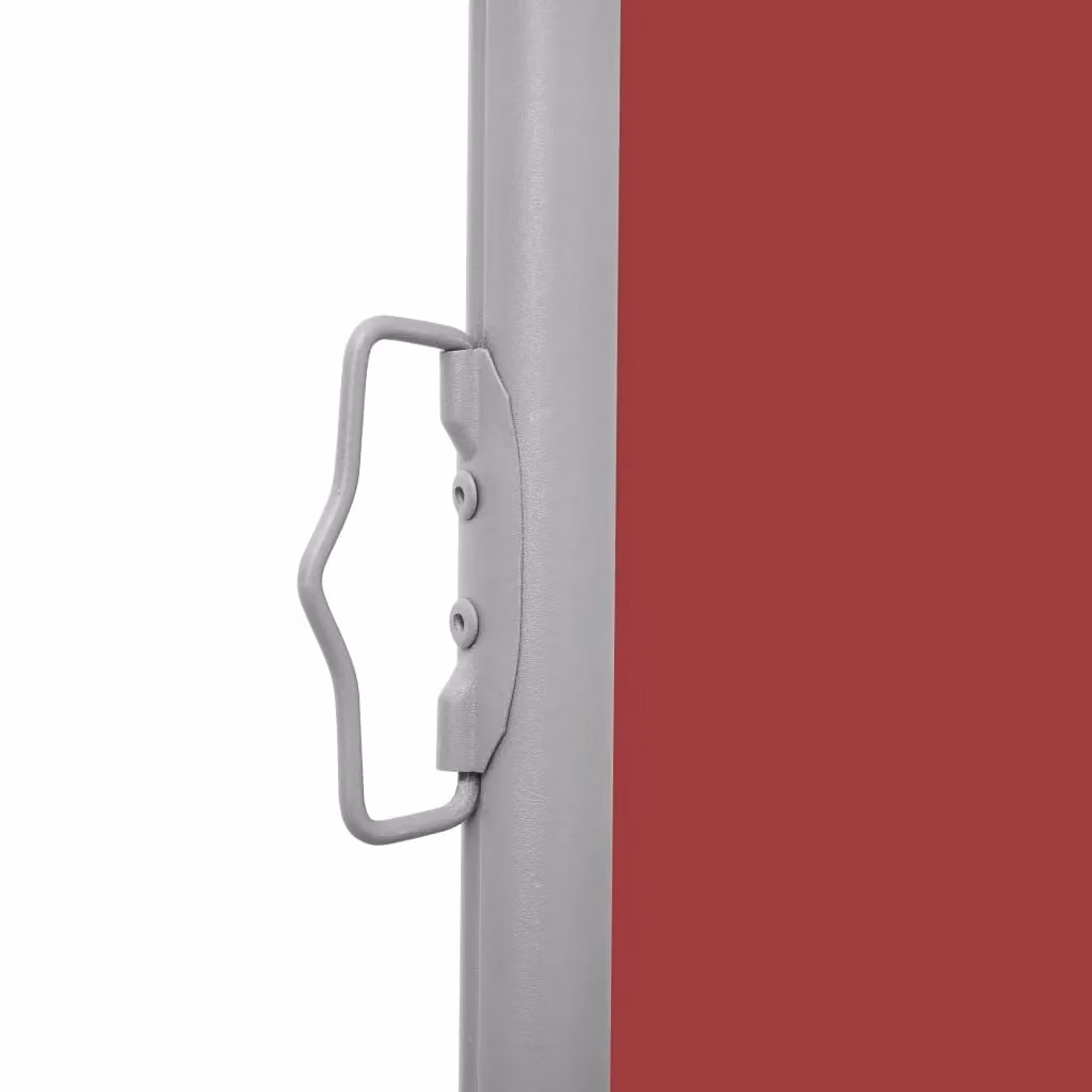 Berkfield Home Red Retractable Side Awning with Steel Frame and Polyester Fabric, W/H: 140 x 600 cm – 3